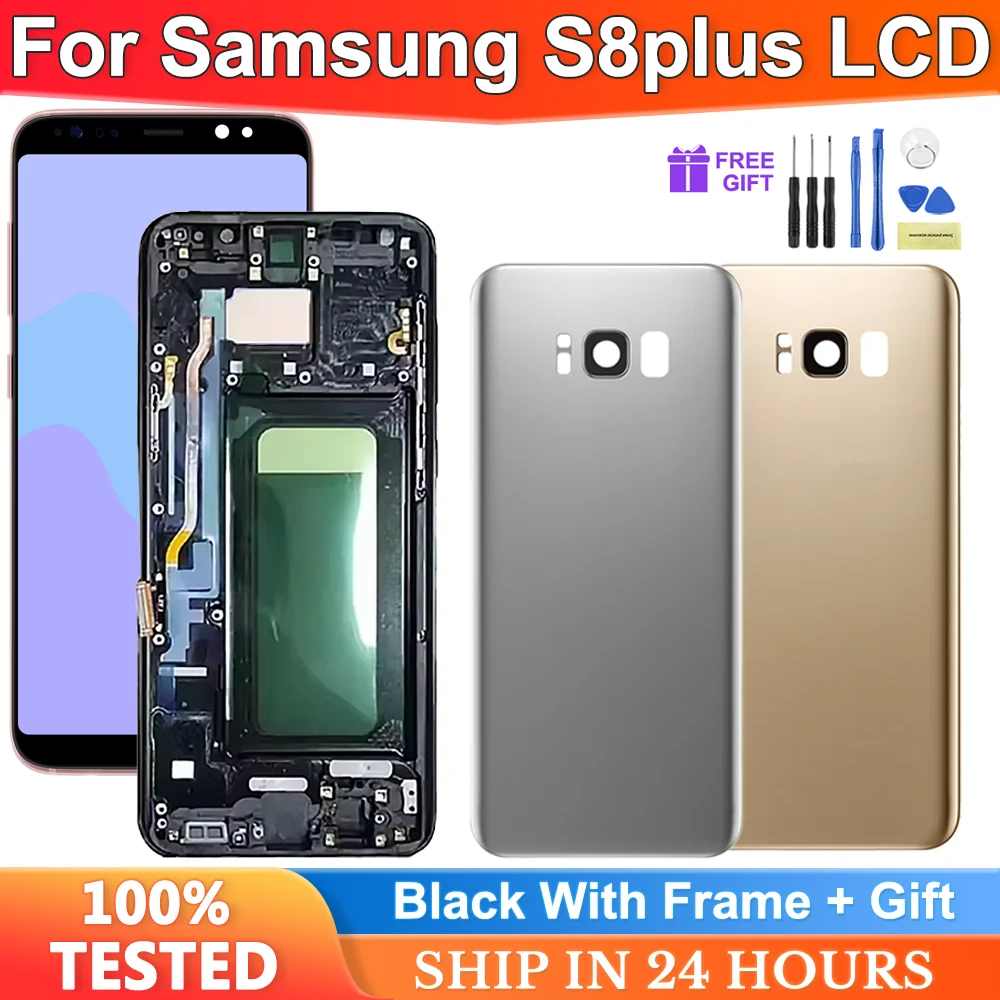 

Tested TFT For Samsung Galaxy S8 Plus LCD Display Touch Screen For Samsung S8 plus G955 G955F/DS with Frame Assembly