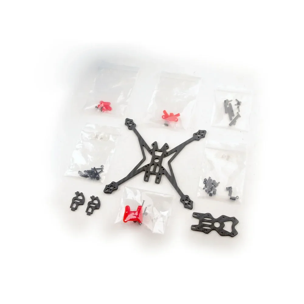 HappyModel-Kit de marco de fibra de carbono para Dron cuadricóptero RC, piezas de cuadricóptero RC, Crux35, alta definición, 3,5 pulgadas, FPV Racer