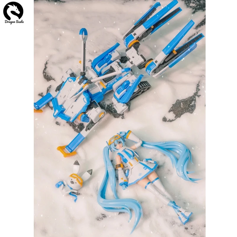 

В наличии оригинальная статическая фигурка HIPLAY SOSKILL Miku Snow Miku Ice Echo, комплект модели, коллекция игрушек, орнамент