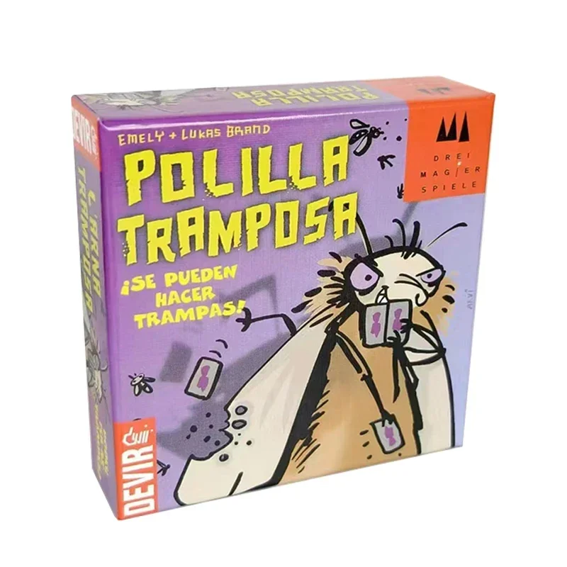 Cheating Moth Card Game - Family Bluffing Strategy with Poker Elements (2-6 Players Ages 8+) Polilla Tramposa image 5