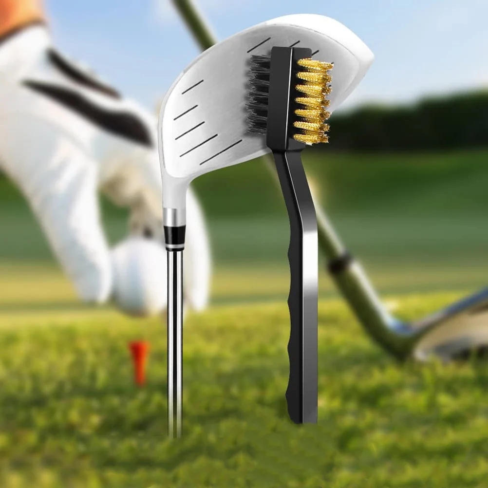 

Golf Club Groove Sharpener Tool Lightweight Portable Hexagon Double Sided Brush Re-Grooving Cleaner For Golf Club Maintenance