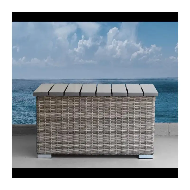 مجموعة جلوس مريحة لشخصين من الخيزران مع وسائد قطيفة للتجمعات الخارجية - مجموعة أثاث الفناء المجمعة بالكامل #5