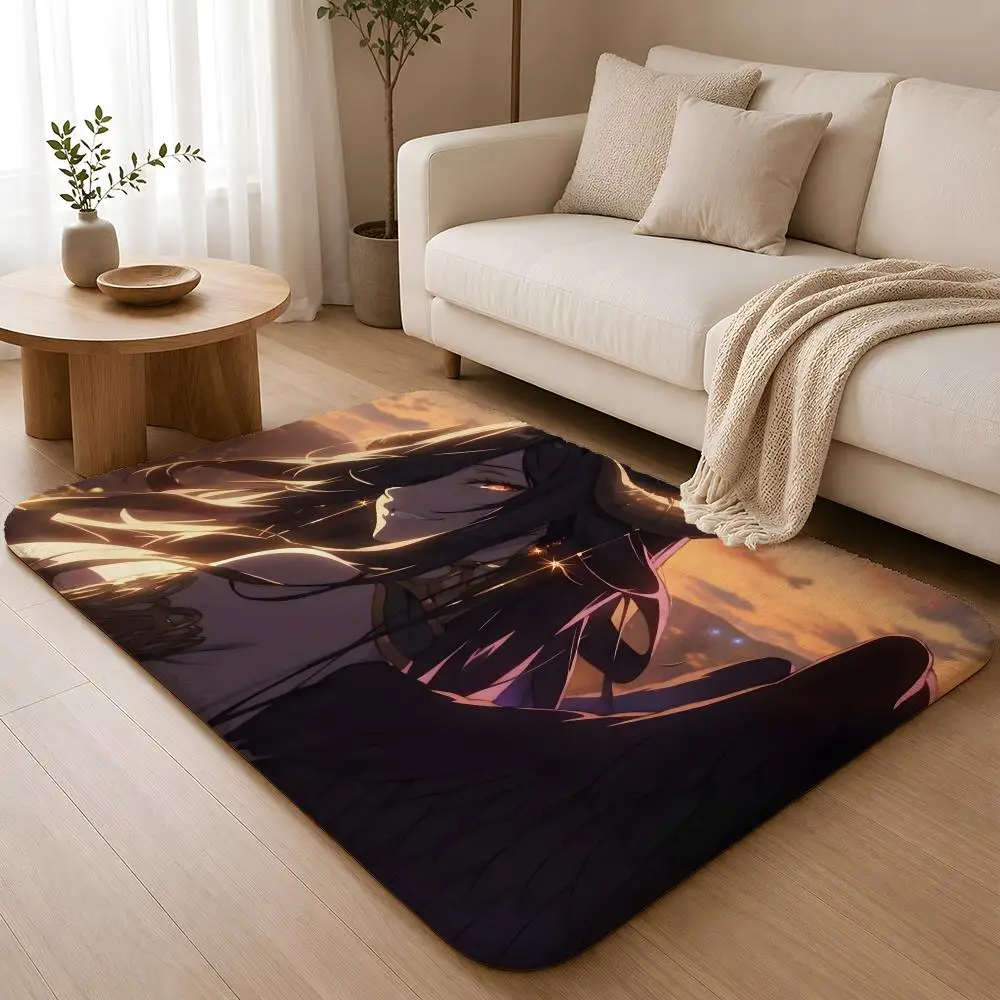 A - Albedo Floor Mat Machine Washable Soft Flannel Area Rug, Non-Slip Absorbent Floor Mat for Living Room Bedroom Home Decor