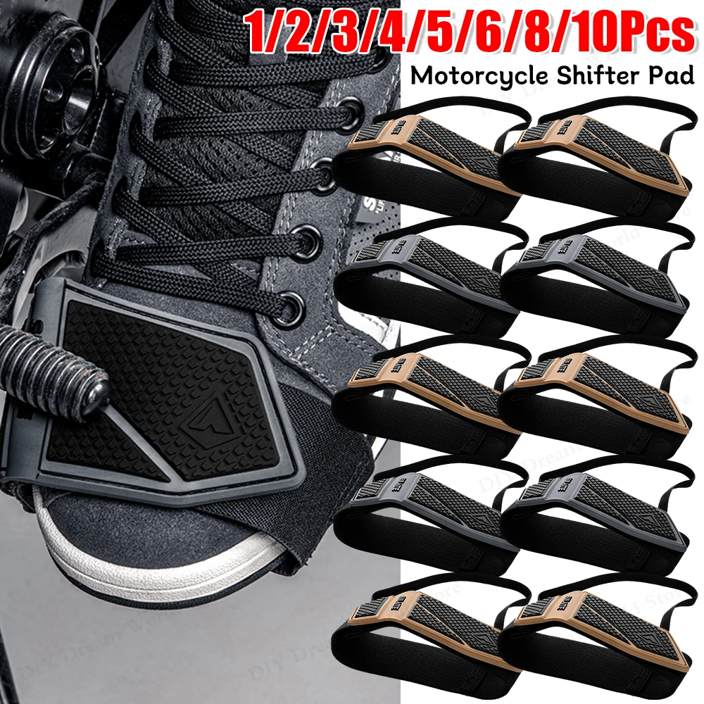 

1-10PCS Motorbike Anti-Slip Gear Shoes Protection Cover Rubber Motorcycle Shift Pad Moto Boots Shifter Guards Protector Accessor