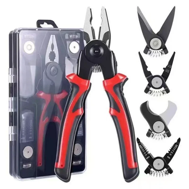 

Professional Electrician Pliers Wire Crimper Stripping Terminal Crimping Vise Pressure Mechanical Hand Tool Multifunction Clamp