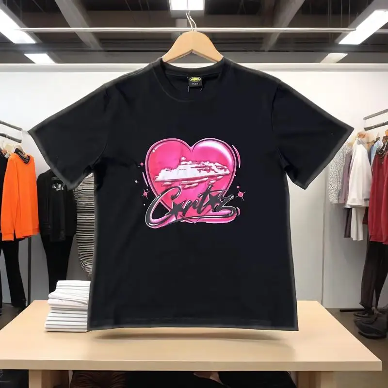 

Nordic style pattern men's T-shirt,soft cotton street wear,retro logo print,couple casual daily short sleeved top,limit discount
