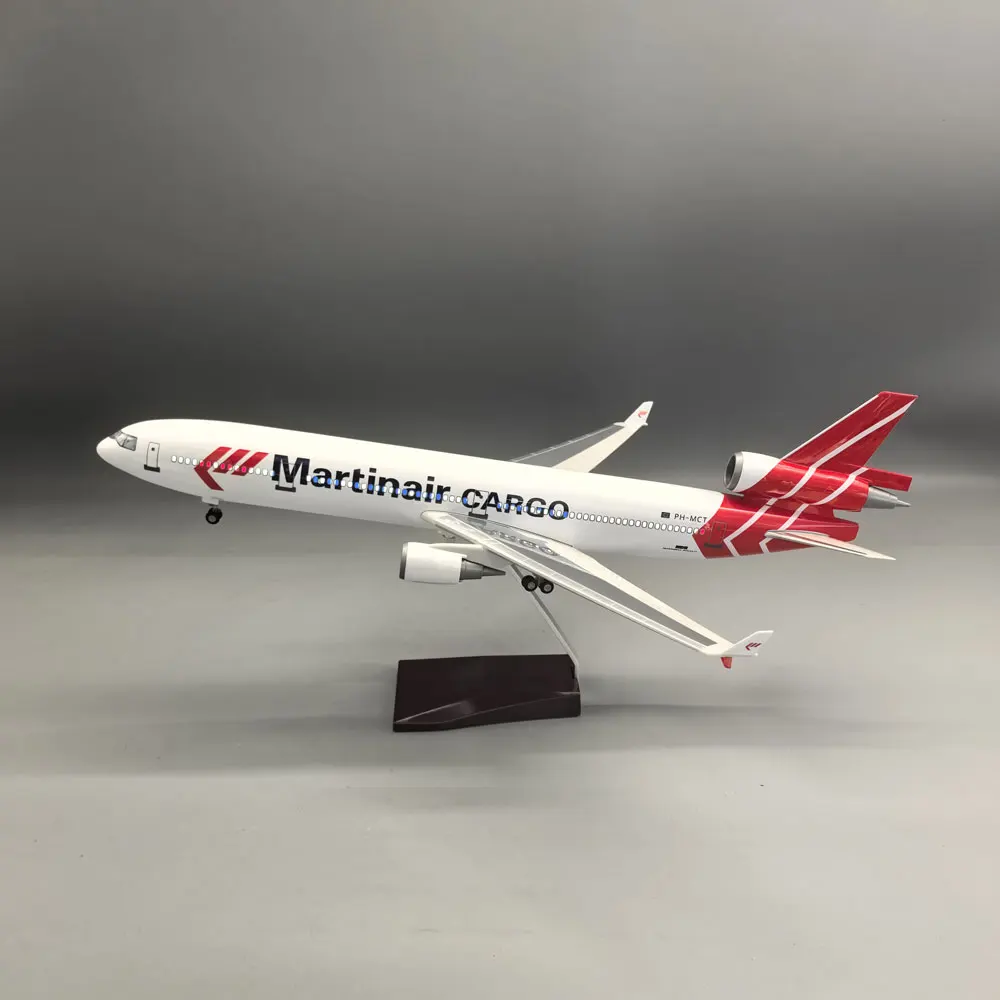 Avión de juguete a escala de 47 cm, Martinair MD-11, modelo de avión fundido a presión, modelo de aeronave, adorno coleccionable, regalo de aviación