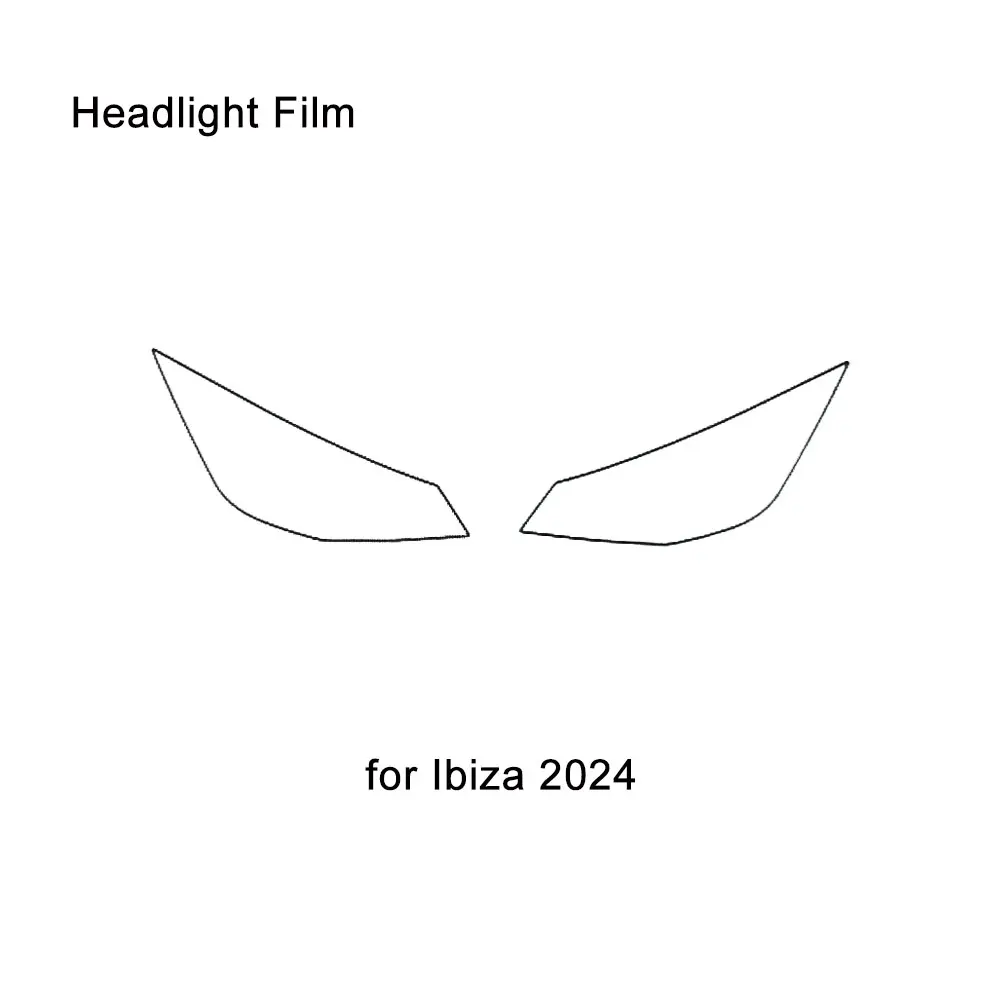 

Car Headlight Rearview B C Pillars Film for Seat Cupra Ibiza 2024 Anti-Scratch Protection Film Sticker Clear Smoked Film