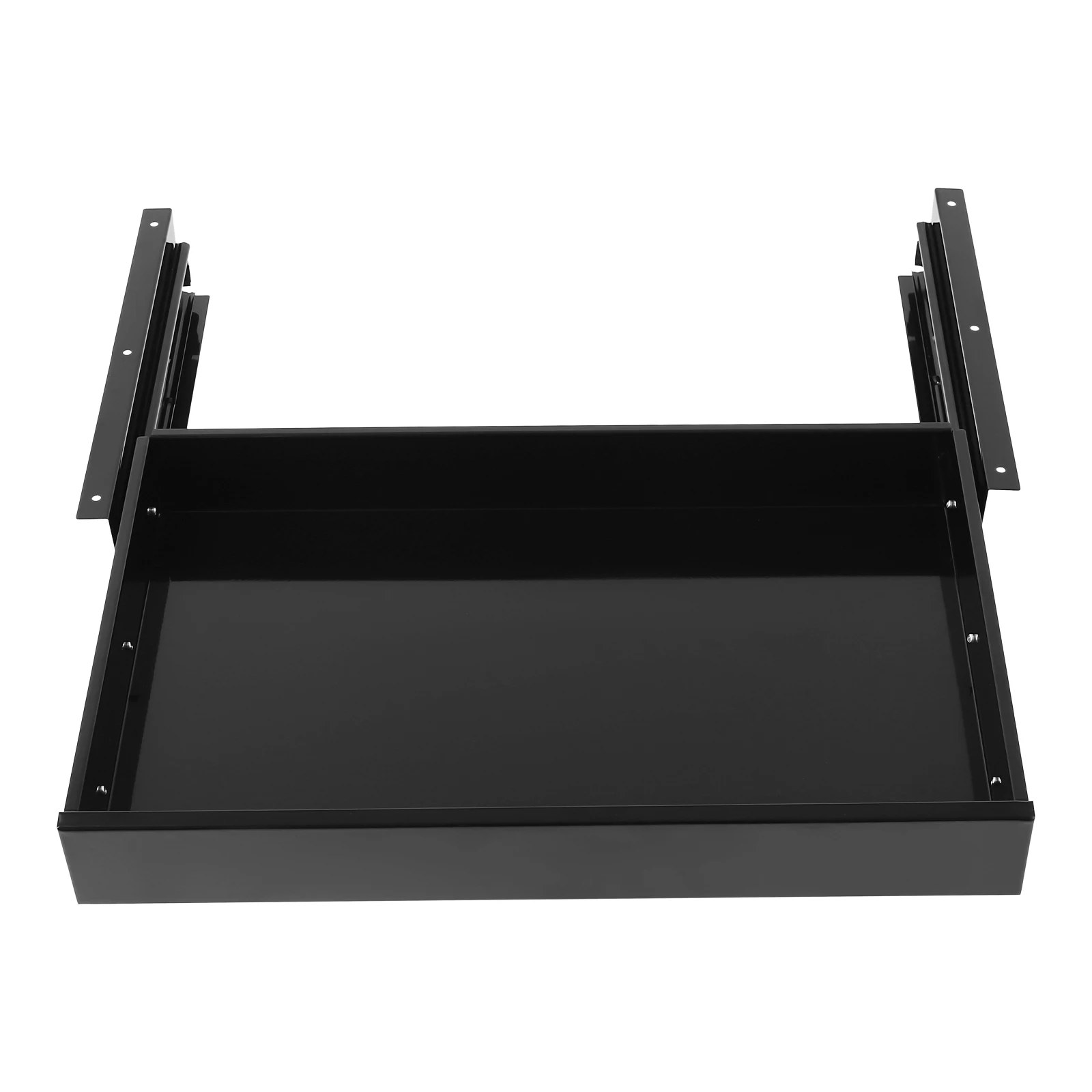 

Office Keyboard Drawer Stand Slide Pull Out Adjustable Bracket Trays Slide-out Platform Slider under Desk Black