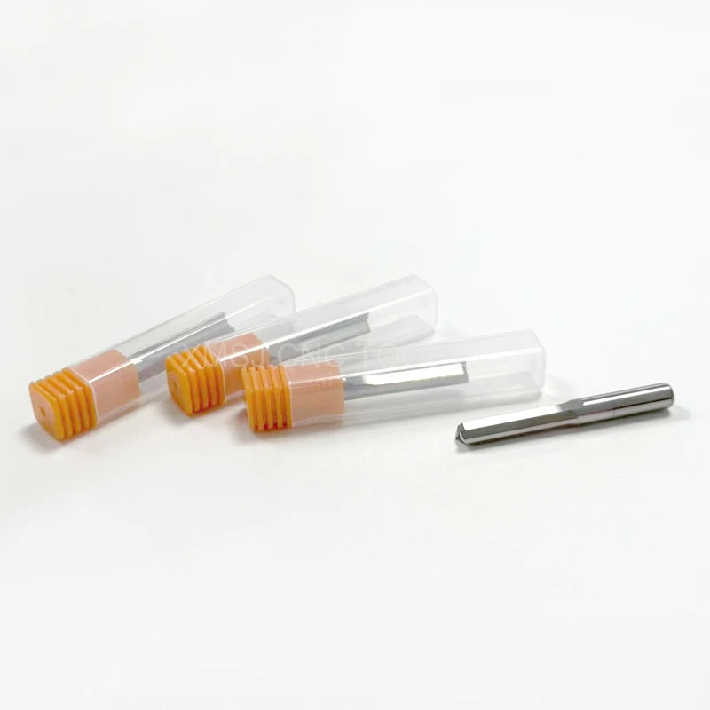 10pcs 3.175mm 4mm 6mm 8mm Two Flutes Straight Slot CNC Router Bits - Solid Carbide Double Flute Wood Cutter Bits