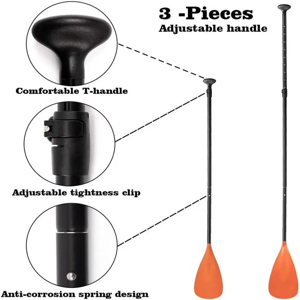 Durable Multifunction SUP Paddle Clamp Replacement Adjustable Adjuster Clip Quick Release Black Quick Release Kayaking