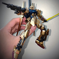 Hg 1/144 Electroplating Reborn Hyaku Shiki Mech Assembly Model Kit Action Figures Children'S Toys Decoration Collectible Gifts