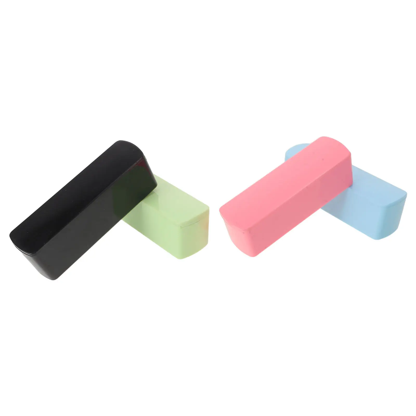 4Pcs Japanese Name Seal Box Storage Case Plastic Organizer with Compartments for Wax Seal Stamps Office Use Empty Storage Box