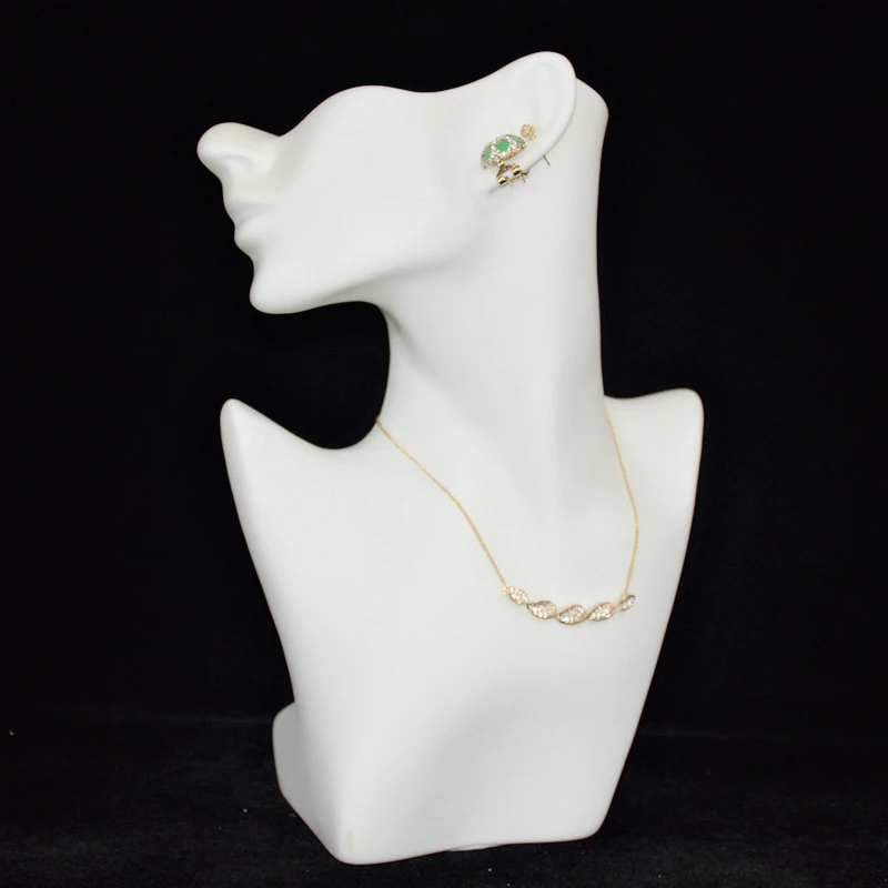 

Resin Mannequin Bust Jewelry Display Stand Earring Necklace Pendant Chain Bracelet Holder Rack for Jewelry Showcase