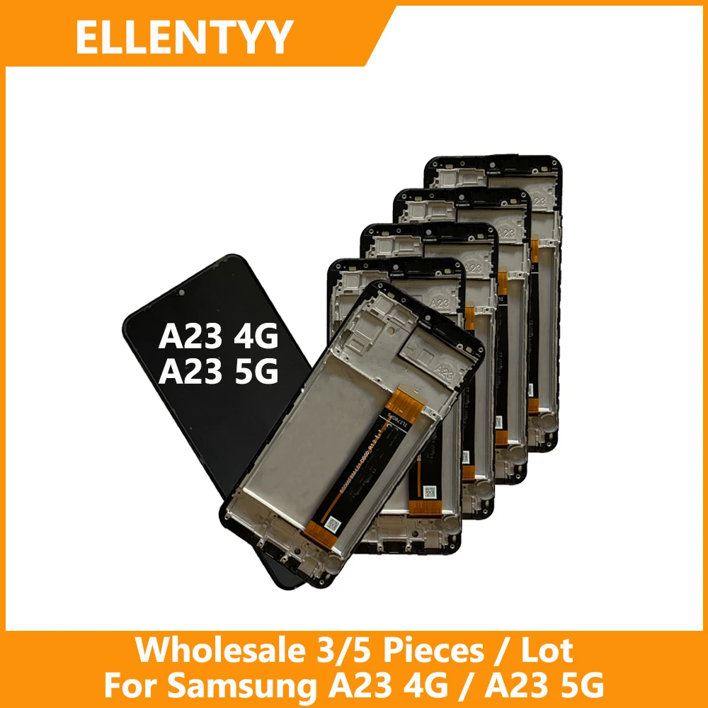 Wholesale 3/5 pieces / Lot High Quality For Samsung A23 4G A235 Screen Lcd display With Touch Digitizer For Samsung A23 5G A236