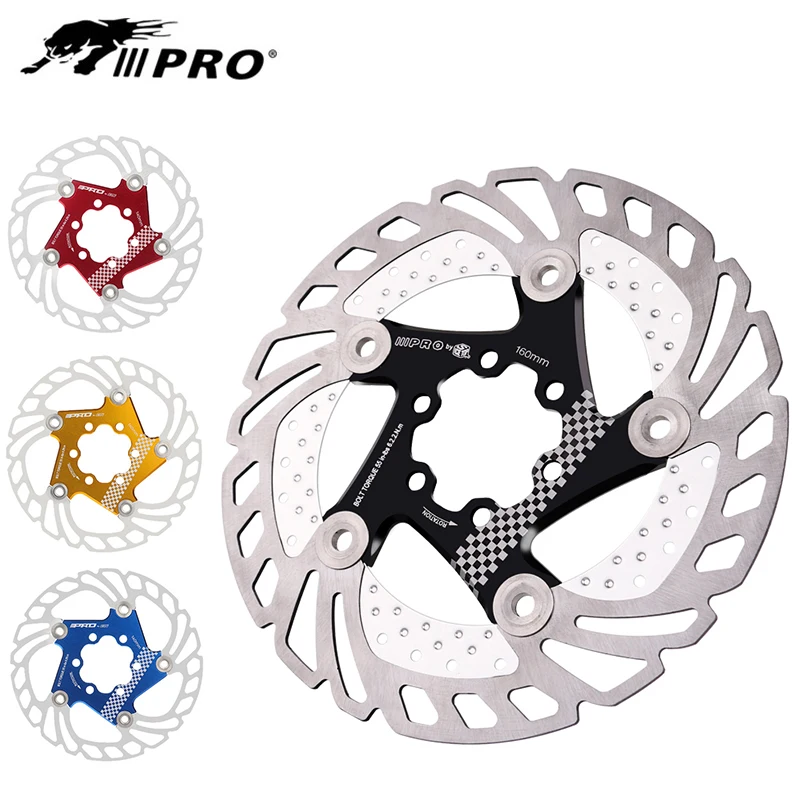 

IIIPRO MTB Bike Disc Brake Floating Rotor Strong Heat Dissipation 6-bolt Brake Discs 140mm 160mm 180mm 203mm Bicycle Accessorry