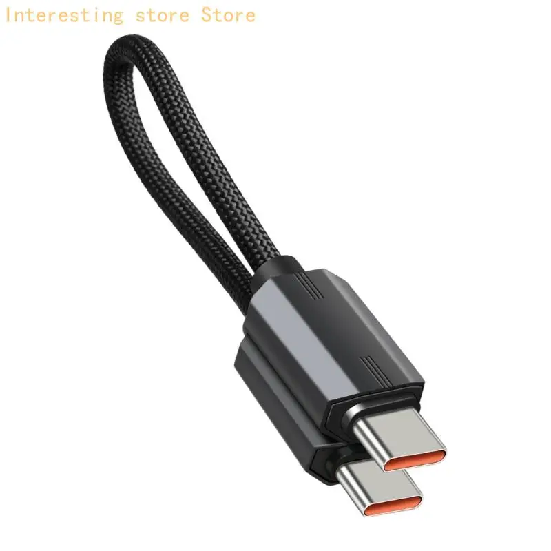 

15cm Foldable Type C To Type C Fast Charging Cable 240W Power Delivery For Portable Device And Vehicle Use 55KC