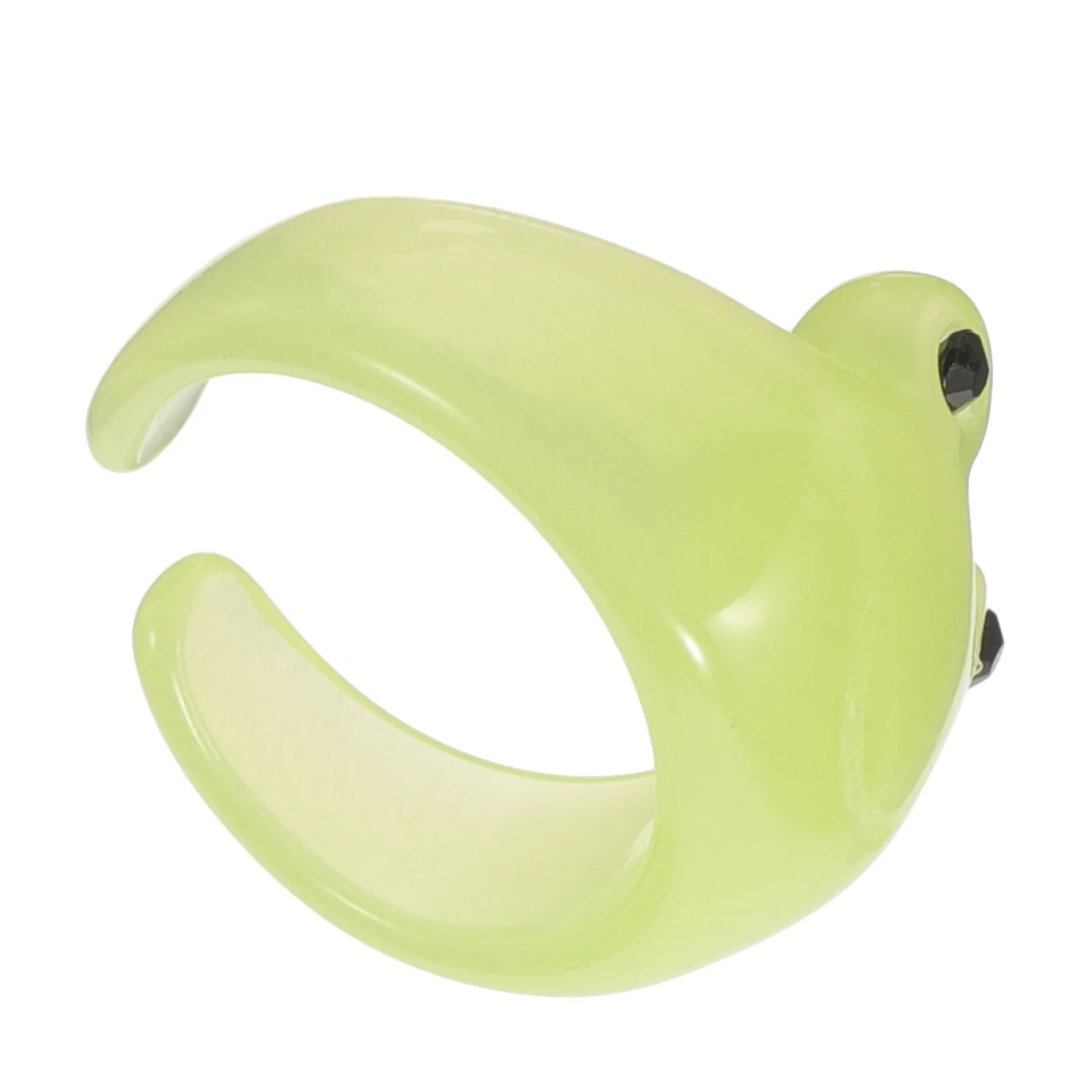 Детский зеленый браслет из смолы, милый детский браслет с героями мультфильмов, гладкая поверхность, повседневная одежда, аксессуар на запястье, мультяшный браслет