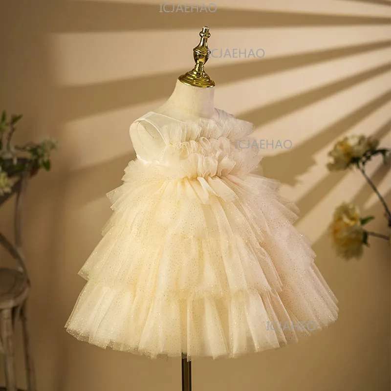 

Children Girls Formal Princess Dress New Elegant Kids ClothesGown Flower Girl Birthday Performance Party Banquet Wedding