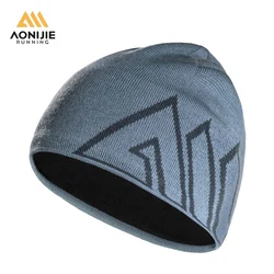 AONIJIE M39 Man Woman Winter Sports Knitted Hat Warm Woolen Cap Hat Beanie Velvet Lining for Running Jogging Cycling Skiing