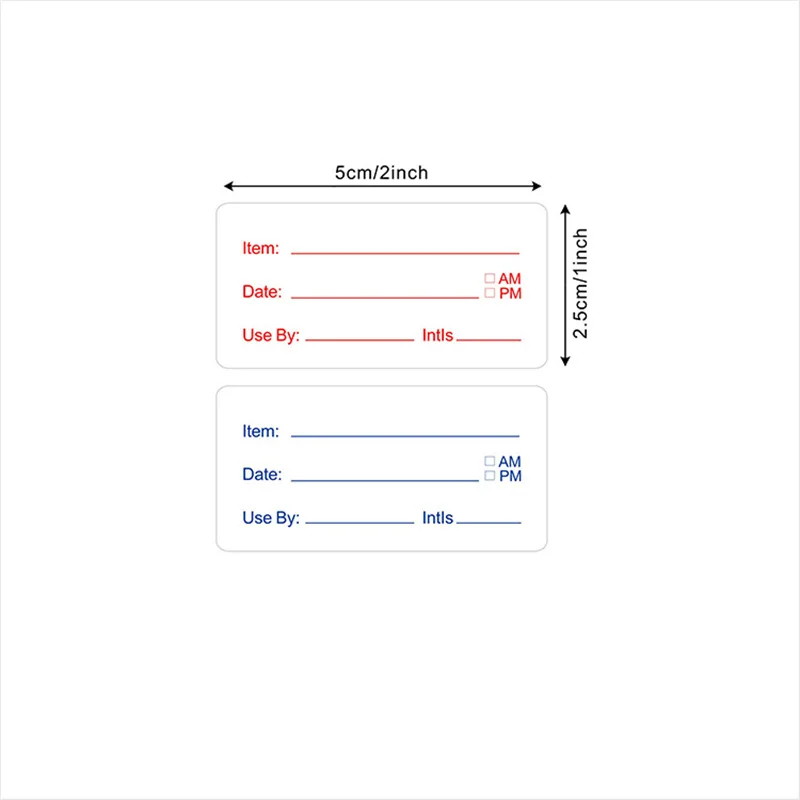 Dissolvable Food Labels Can Be Moved Freeze Stickers Kitchen 500pcs Food Container Bottle Jars Label