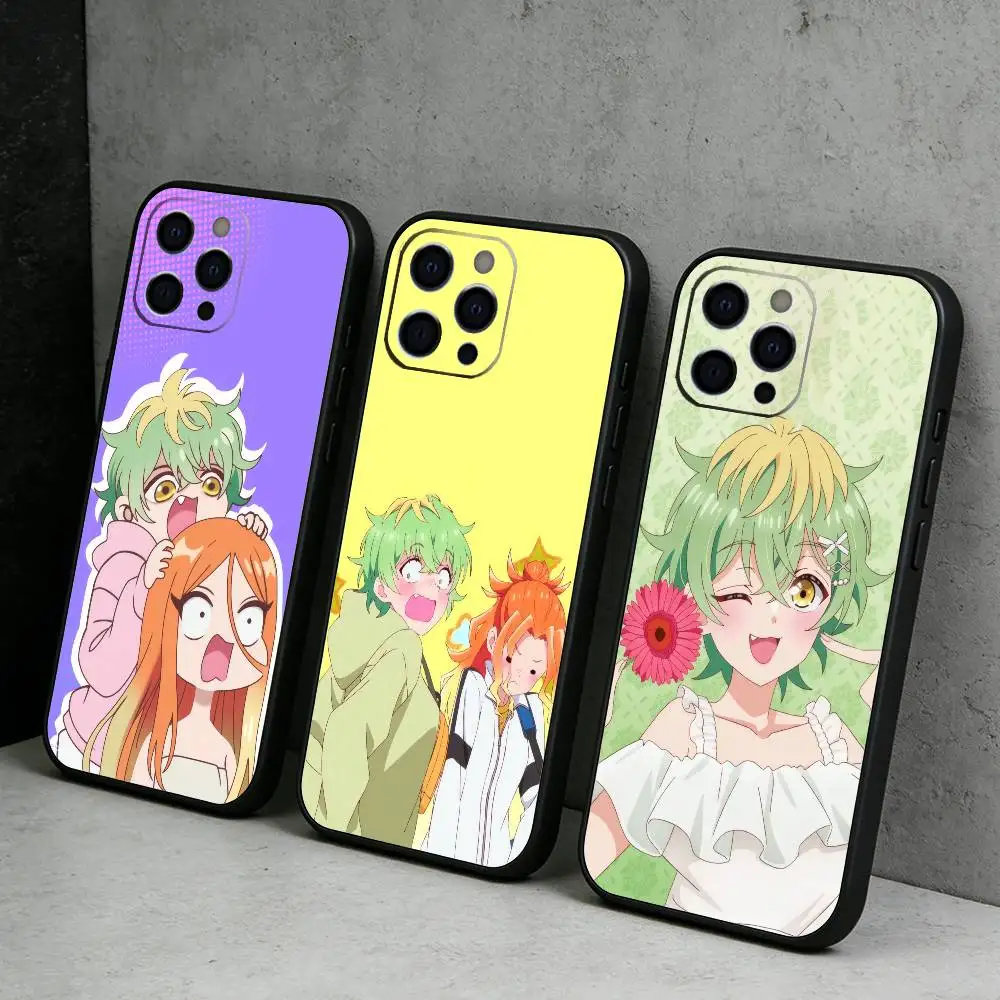 

Anime M-MikadoS S-Sanshimai Phone Case For iPhone17,16,15,14,13,12 Plus,Max Soft Silicone Black Cover