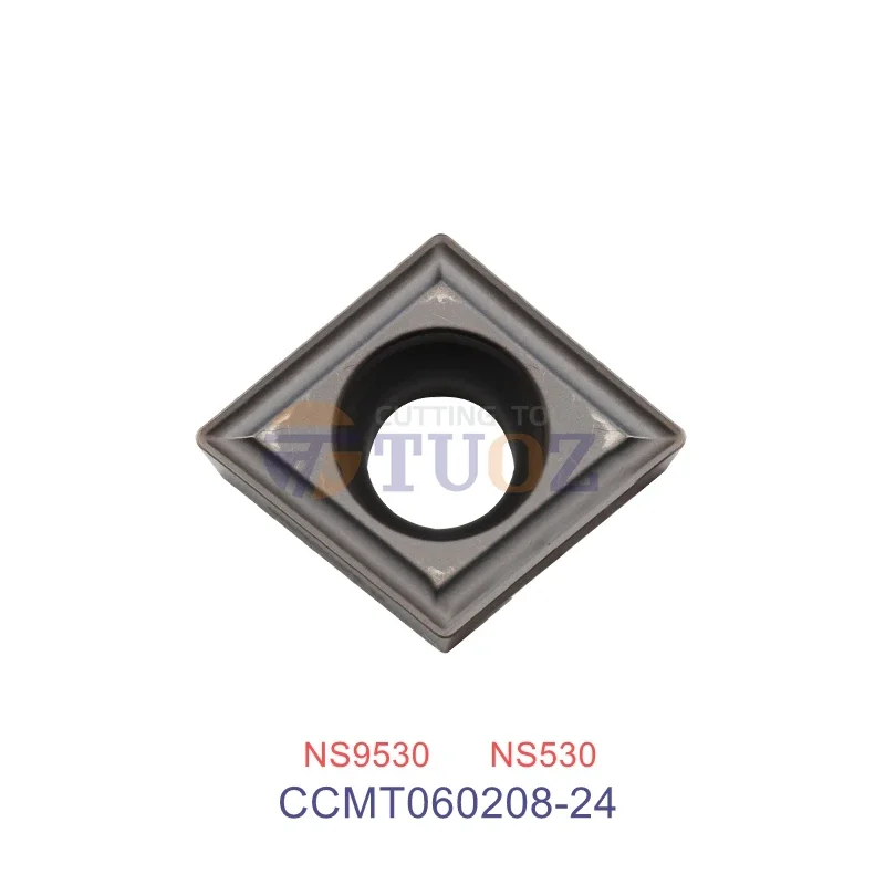 100% Original CCMT060208-24 NS530 NS9530 Metal Ceramic Insert CCMT 060208 -24 CCMT060208 Turning Tool CNC Lathe Cutter