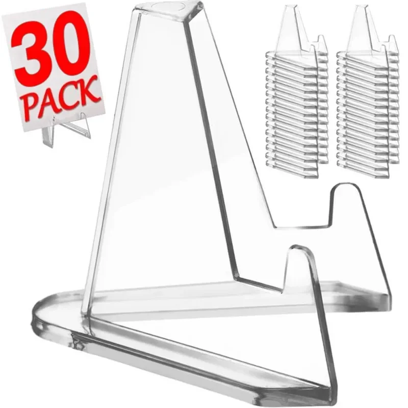 Mini Clear Acrylic idol Photo Card Display Stand Holder Transparent Small Easel Rack Commemorative Coin Capsule Support Rack