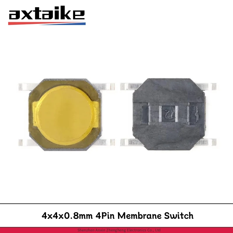 50PCS 4*4*0.8mm Membrane Switch 4*4MM 4×4×0.8mm Tactile Push Button Switch Tact 4Pin Switch Micro Switch SMD 5*5*0.8mm