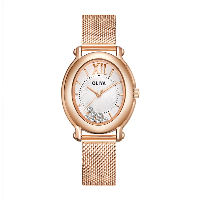 

Diamond Watch for Women Relojes Para Dama Quartz Watch Lucky Girl Watch Reloj De Acero Inoxidable Para Mujer