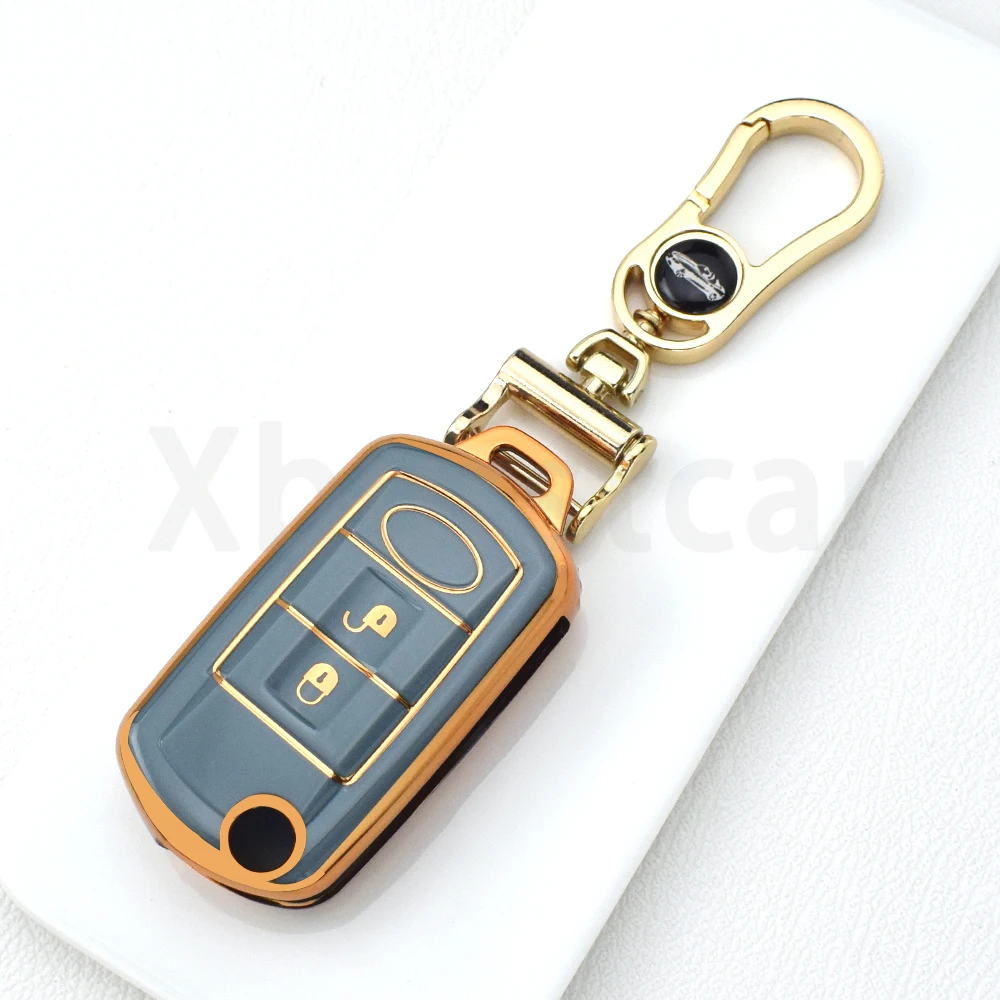 3 Buttons TPU Car Flip Key Case Cover for Land Rover Range Rover Sport LR3 Discovery 3 Auto Shell Fob Bag Keyless Accessories