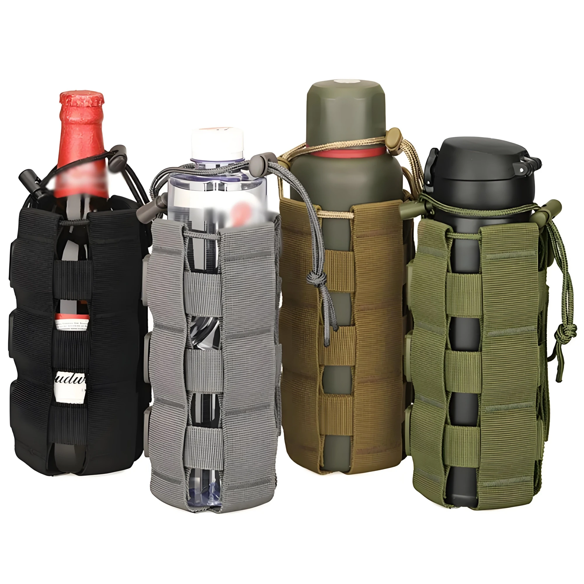 Taktische Molle Wasserflaschentasche Outdoor Camping Wandern Schnurhalter Multifunktionale Flaschenaufbewahrungstasche
