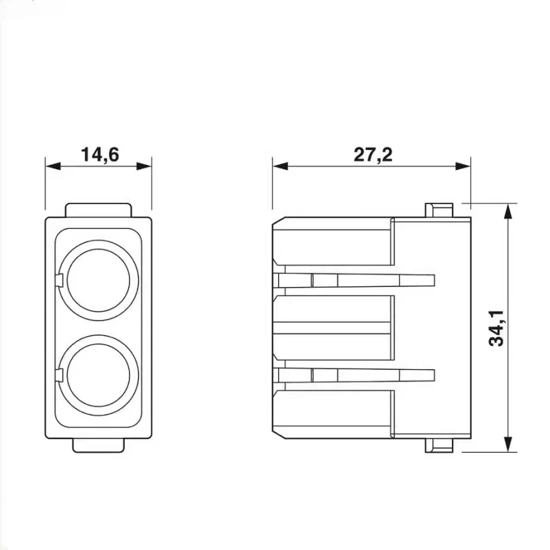 ใหม่เดิมHC-M-02-PN-M-F 1417434   ขั้วต่อในสต็อก