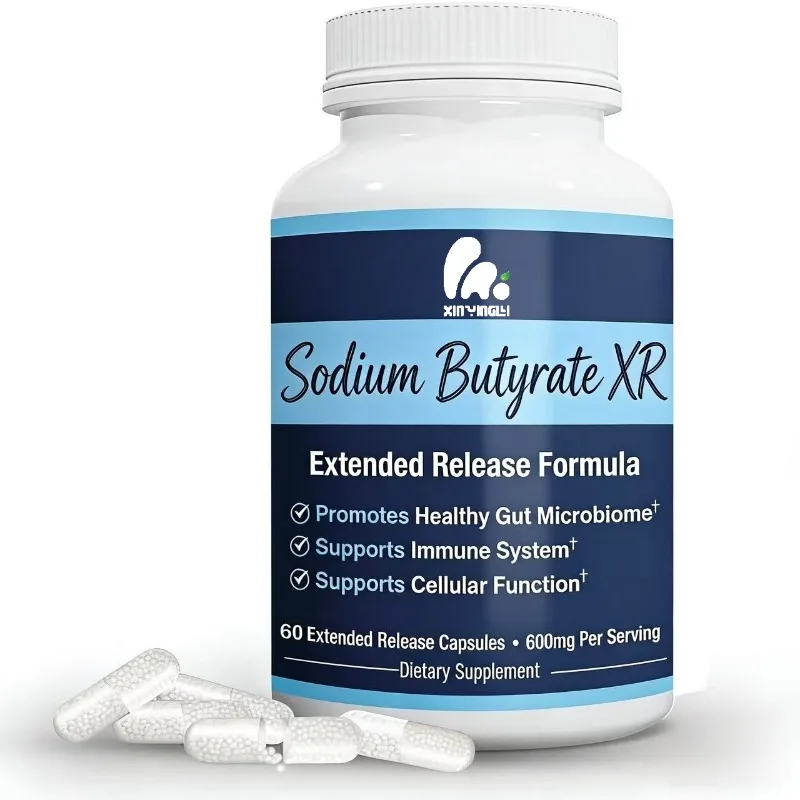Sodium Butyrate Supplement (300mg) - Gut Digestive Health Support 60 Capsules