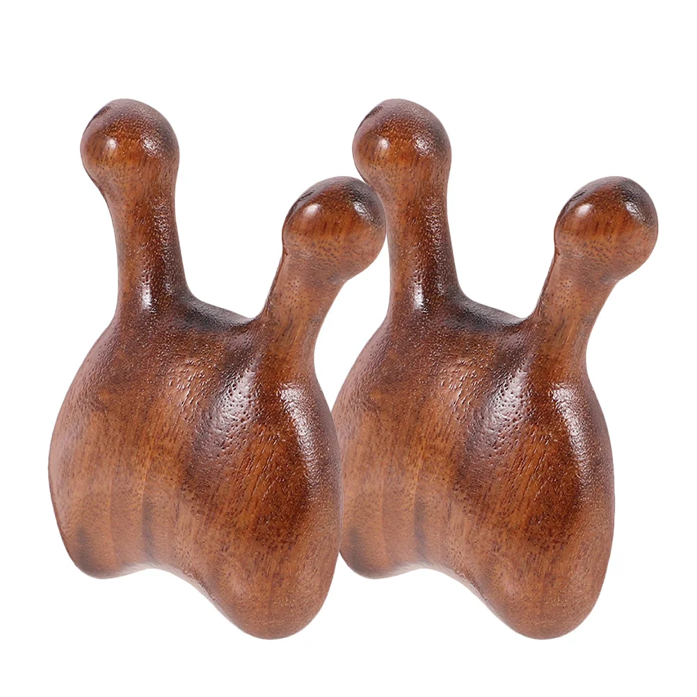 

2Pcs Ergonomic Wooden Nose Massager Facial Tools Guasha Nose Scraper Handheld Face and Eye Acupoint Massager Facial Tools