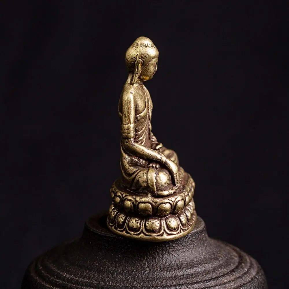 to Clean Worship Antique Micro-carving For Collection Sitting Buddha Figurine Desktop Decor Sakyamuni Statue Buddha Trinkets