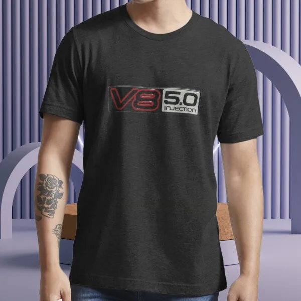 V8 5 0 injection VN VP Commodore Essential Logo T Shirt Funny Size S to 5XL