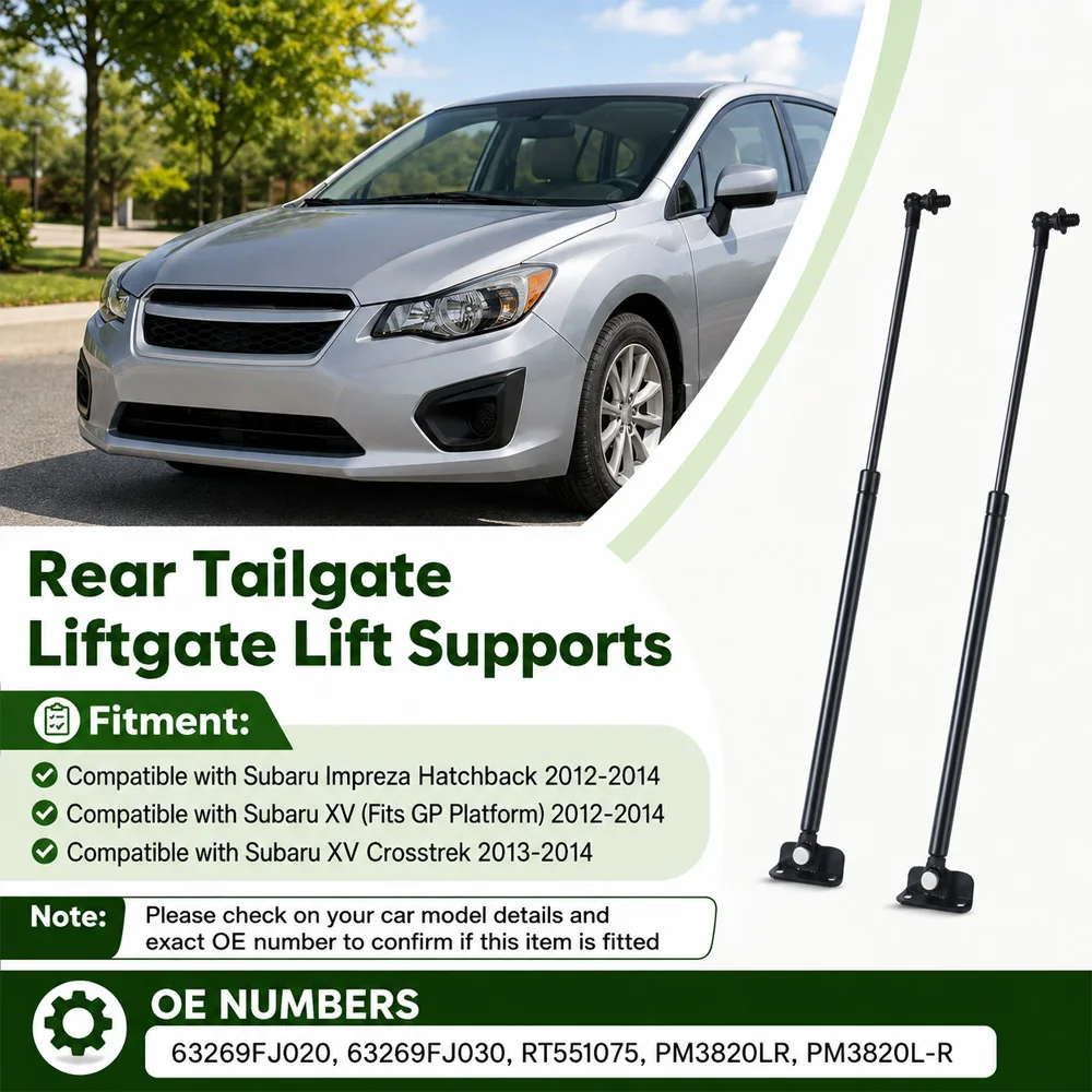 For Subaru XV Impreza Hatchback 2012-2014 Rear Tailgate Liftgate Lift Support 63269FJ020 63269FJ030 PM3820LR RT551075 PM3820L-R