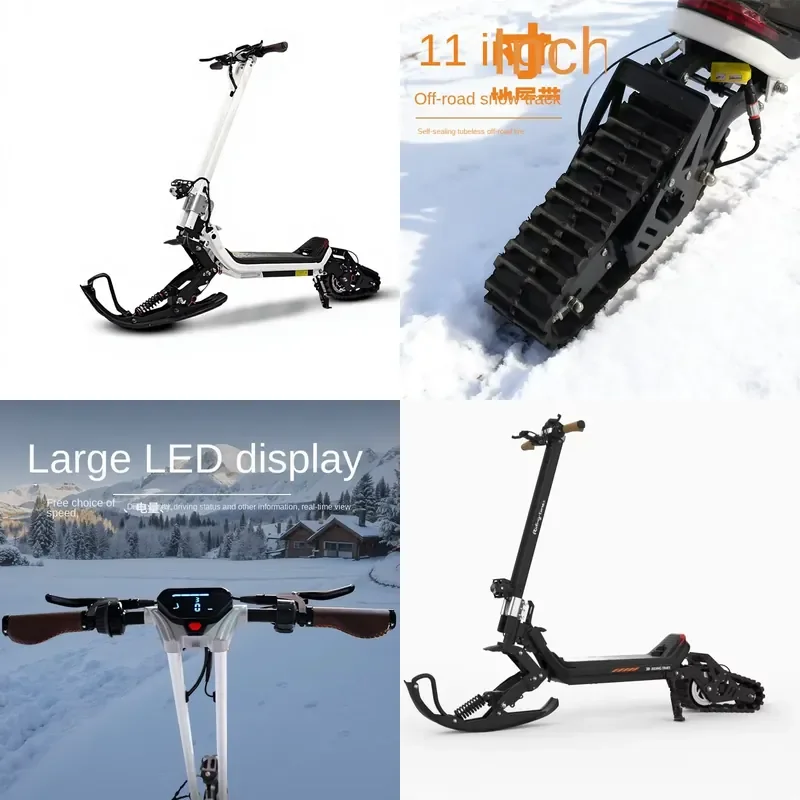 2026Hot G63 1500W Electric Snowmobile DIY Three-in-One 48V 30Ah Lithium Full Shock Off-Road EScooter Foldable 50Km/h