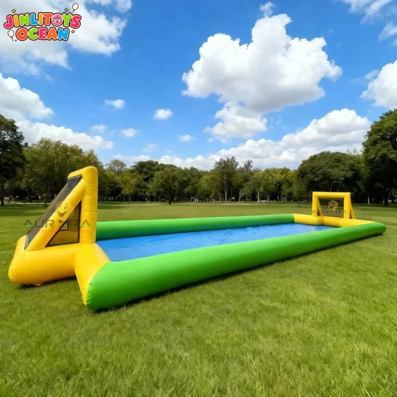 Custom Inflatable Soccer Field Inflatable Human Football Pitch Kids Outdoor Inflatable Soccer Playground