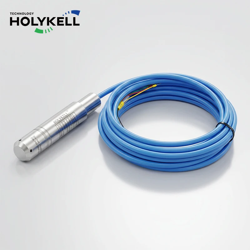 Holykell High Stability Submersible Fuel Level Transducer with EMI RFI Protection for Harsh Environment Monitoring
