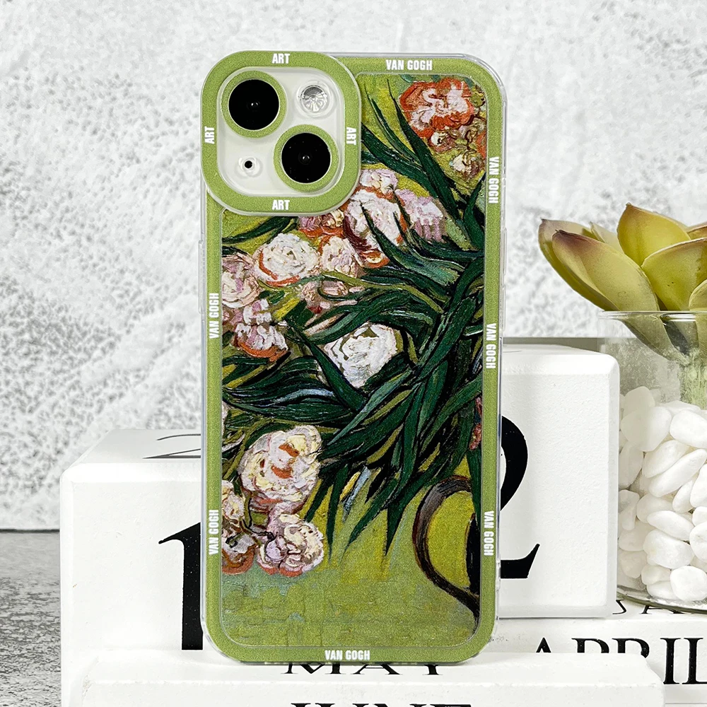 Etui do Xiaomi Mi 11 5G Redmi Note 9 10 11 12 11T 12T Poco X5 X4 X3 NFC Pro Cove Van Gogh Oil Painting Flower Series