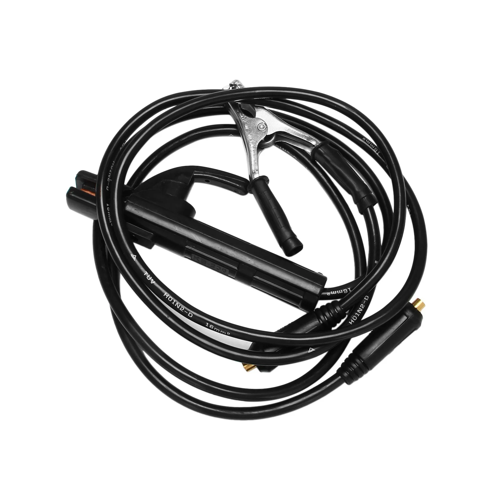 

Профессиональный зажим для заземления ABRE-2X 300A для сварочных аппаратов MIG/TIG/ARC, кабель 1.5 м, разъем 10-25, прочный