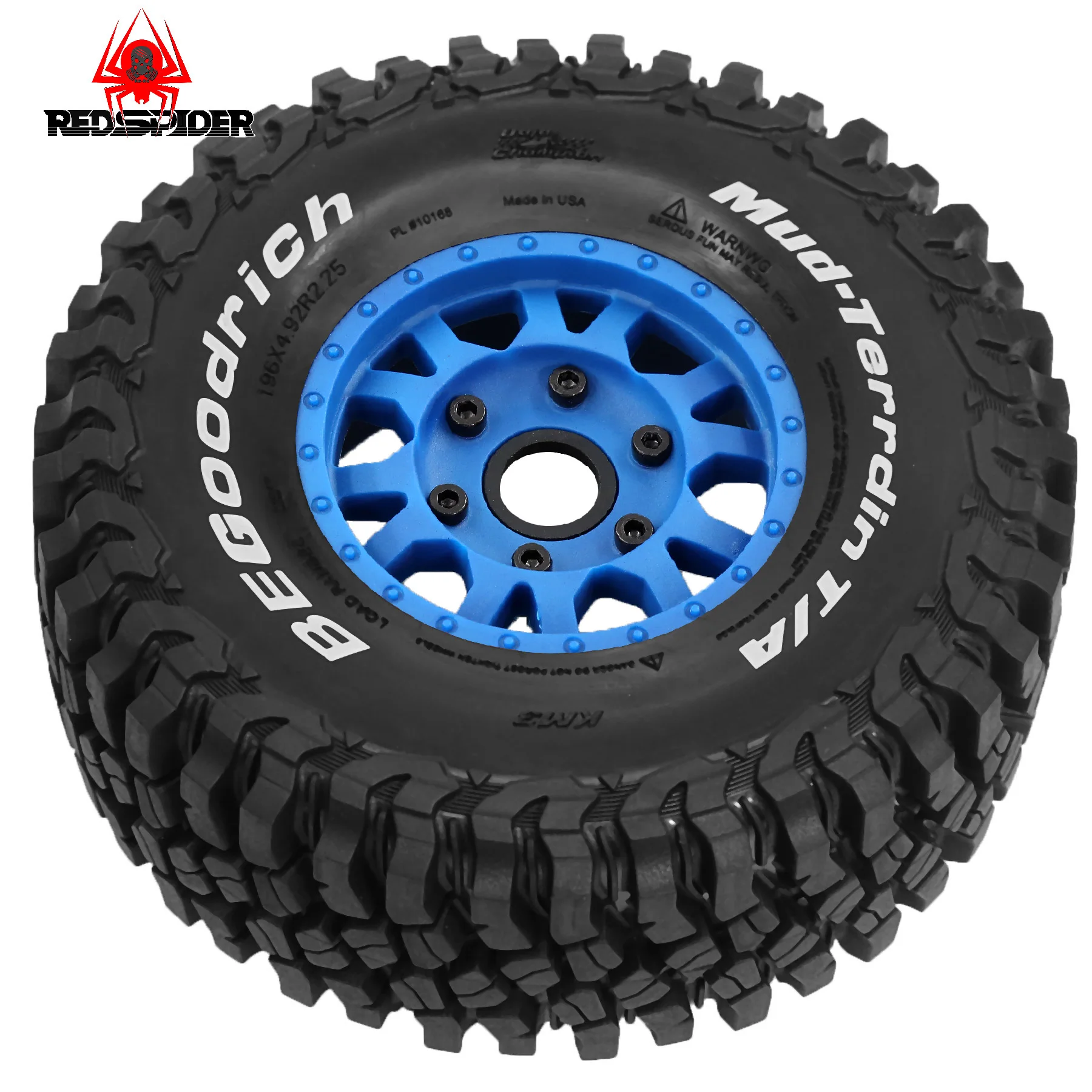 ยางรถบรรทุกแบบสั้น 4 ชิ้น ขนาด 126 มม. 1/8 พร้อมล้อและหัวต่อแบบหกเหลี่ยมขนาด 12 มม. และ 14 มม. สำหรับรถ Slash Arrma Senton HuanQi 727 Vkar 10sc Hpi Rc