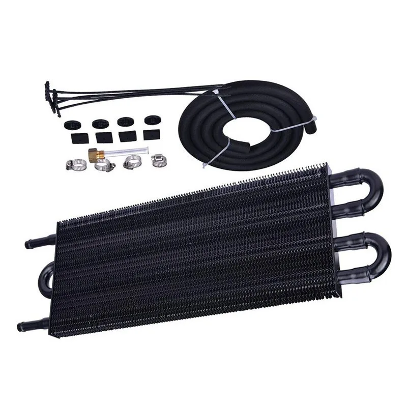 Car radiator, air conditioning pipe, strip type tube condenser, 4-row, 6-row, 8-row black intercooler universal