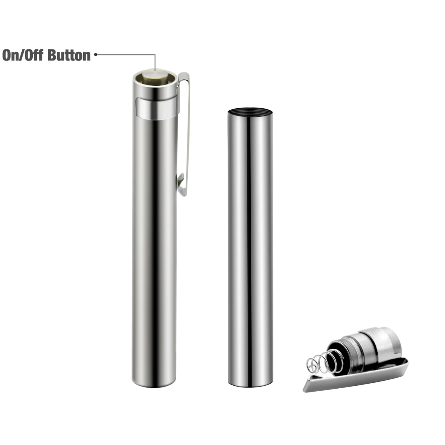 Mini Lanterna LED de Comprimento de Onda de 365nm, Caneta de Luz UV com Clip FUV-R2, Ferramentas Gemológicas