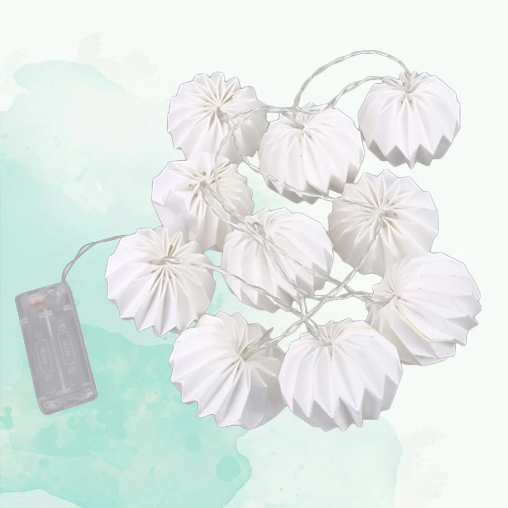 

Led Pumpkin String Lights 1.5M 10 Leds Operated Paper Lantern For Home Garden Party Decoration Fairy Lights