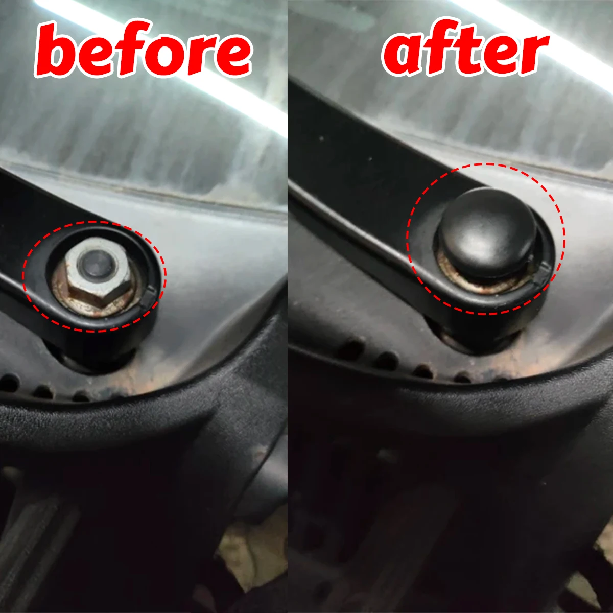 Car Front Windshield Wiper Arm Nut Screw Cap Bolt Rocker Cover For Porsche 911 996 Carrera 1997 1998 1999 2000 2001 2002-2004