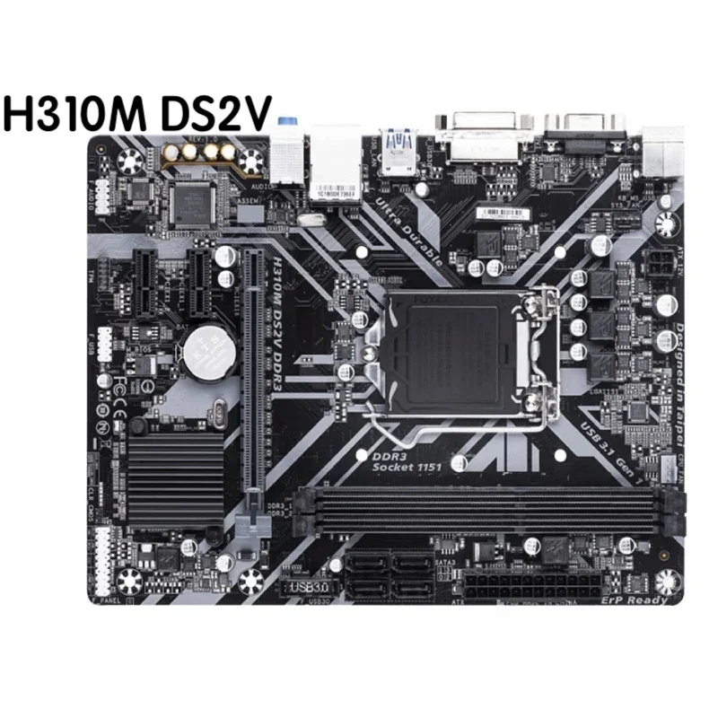 

For Gigabyte H310M DS2V DDR3 Motherboard LGA 1151 DDR3 Mainboard 100% Tested OK Fully Work Free Shipping