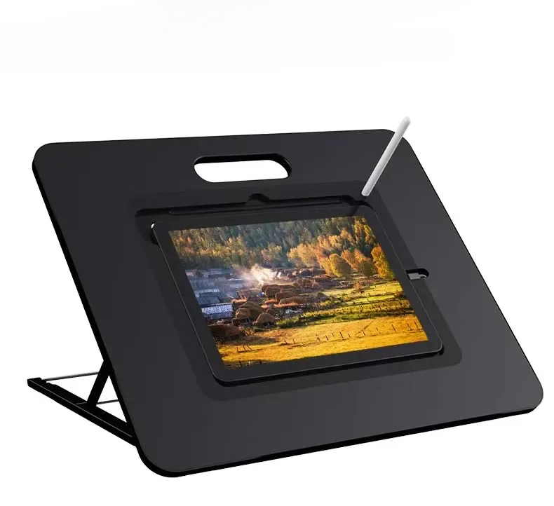 2023 Hot Sale Useful Foldable Plastic Drawing Ipad Holder Multi-Angle Adjustable Portable Tablet Desktop Stand for IPad